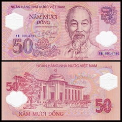 50 đồng 2001 kỉ niệm 50 năm thành lập ngân hàng Việt Nam polymer