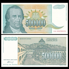 500000 dinara Yugoslavia mẫu 2