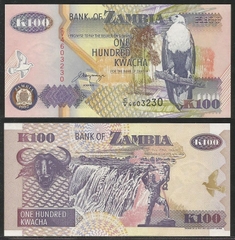 100 kwacha Zambia 1992