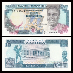 10 kwacha Zambia 1989