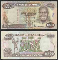500 kwacha Zambia 1991