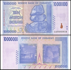 10 triệu dollars Zimbabwe 2008