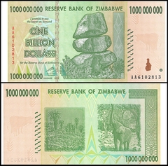 1 tỷ dollars Zimbabwe 2008