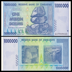 1 triệu dollars Zimbabwe 2008