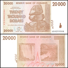 20000 dollars Zimbabwe 2008