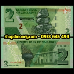 2 dollars Zimbabwe 2020