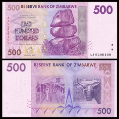 500 dollars Zimbabwe 2008