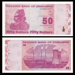 50 dollars Zimbabwe 2009