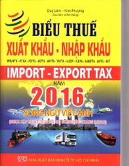 biểu thuế xuất khẩu - nhập khẩu