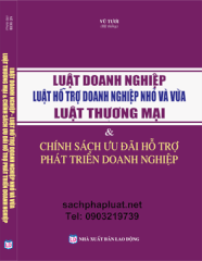 LUẬT DOANH NGHIỆP – LUẬT HỖ TRỢ DOANH NGHIỆP NHỎ VÀ VỪA –LUẬT THƯƠNG MẠI & CHÍNH SÁCH ƯU ĐÃI HỖ TRỢ PHÁT TRIỂN DOANH NGHIỆP.