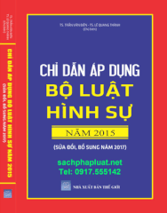 Sách Chỉ dẫn áp dụng Bộ luật hình sự năm 2015 (sửa đổi, bổ sung năm 2017)