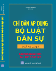 Sách Chỉ dẫn áp dụng Bộ luật dân sự năm 2015