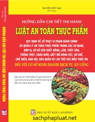 HƯỚNG DẪN CHI TIẾT THI HÀNH LUẬT AN TOÀN THỰC PHẨM – QUY ĐỊNH VỀ XỬ PHẠT VI PHẠM HÀNH CHÍNH VÀ QUẢN LÝ AN TOÀN THỰC PHẨM TRONG CÁC CƠ QUAN, ĐƠN VỊ, CƠ SỞ SẢN XUẤT NÔNG, LÂM, THỦY SẢN, TRỒNG TRỌT, CHĂN NUÔI, GIẾT MỔ ĐỘNG VẬT.