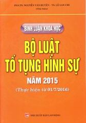 bình luận khoa học bộ luật tố tụng hình sự năm 2015