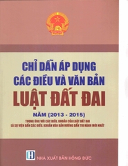 chỉ dẫn áp dụng các điều và văn bản luật đất đai