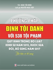 Sách Phương Pháp Định Tội Danh Với 538 Tội Phạm Quy Định Trong Bộ Luật Hình Sự Năm 2015, Được Sửa Đổi, Bổ Sung Năm 2017