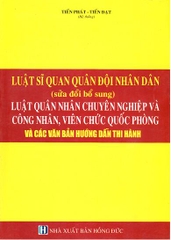 luật sĩ quan quân đội nhân dân