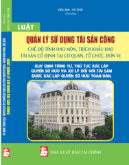 Sách Luật Quản Lý Sử Dụng Tài Sản Công – Quy Định Trình Tự, Thủ Tục Xác Lập Quyền Sở Hữu Và Xử Lý Đối Với Tài Sản