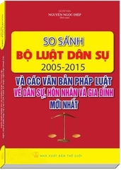 Sách So sánh Bộ luật Dân sự 2005 - 2015 và các văn bản pháp luật dân sự, hôn nhân và gia đình mới nhất