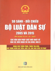 So sánh - đối chiếu bộ luật dân sự 2005 và 2015