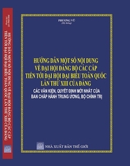 Sách HƯỚNG DẪN MỘT SỐ NỘI DUNG VỀ ĐẠI HỘI ĐẢNG BỘ CÁC CẤP