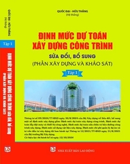 Sách Định Mức Dự Toán Xây Dựng Công Trình 2024