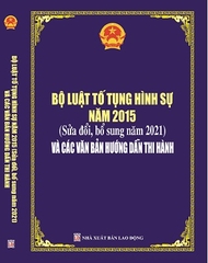 Sách Bộ Luật Tố Tụng Hình Sự Năm 2015 (Sửa Đổi, Bổ Sung Năm 2021) Và Các Văn Bản Hướng Dẫn Thi Hành