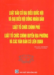 luật bầu cử đại biểu quốc hội, luật đại biểu hđnd và luật tổ chức chính phủ