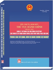 Sách Tiêu Chuẩn, Định Mức, Thủ Tục Hành Chính Trong Việc Quản Lý, Sử Dụng Tài Sản Công Và Xử Phạt Các Hành Vi Vi Phạm Hành Chính, Biện Pháp Khắc Phục Hậu Quả Trong Các Cơ Quan, Đơn Vị Hành Chính Sự Nghiệp