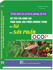 Sách Tài Liệu Dành Cho Cán Bộ Xã, Phường, Thị Trấn - Bộ Tiêu Chí Đánh Giá Phân Hạng Sản Phẩm Chương Trình Mỗi Xã Một Sản Phẩm Ocop