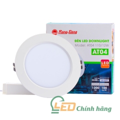 Đèn LED Âm Trần Downlight Rạng Đông 12W AT04 110/12W