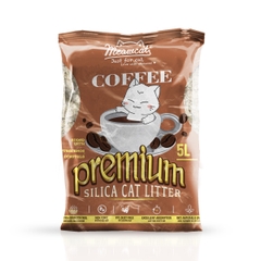 MEOWCAT SILICA CAT LITTER PREMIUM COFFE - Cát Thủy Tinh Vệ Sinh Cho Mèo Meowcat Cho Mèo Hương Cà Phê 5L