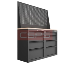 Tủ dụng cụ 122cm - 08 hộc kéo màu đen/đỏ CSPS VNDTC61002BB1-8