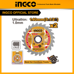 Bộ 2 Lưỡi Cưa Tct Siêu Mỏng 140Mmx24T (5-1/2