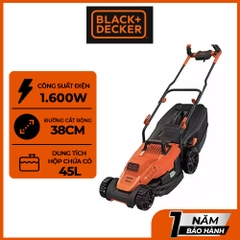 Máy cắt cỏ xe đẩy dùng điện 1600W-38mm Black + Decker BEMW471BH-B1