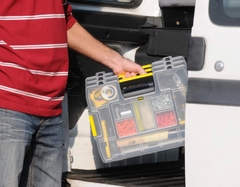 Hộp nhựa đựng mũi khoan, ốc vít 14 ngăn Stanley 1-97-483