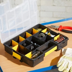Hộp nhựa đựng mũi khoan, ốc vít 14 ngăn Stanley 1-97-483