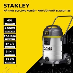 Máy hút bụi công nghiệp 3 chức năng - Khô/Ướt/Thổi - Stanley USA - SL19501-12B