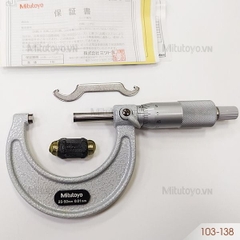 Panme đo ngoài cơ khí 25-50mm/0.01mm Mitutoyo 103-138