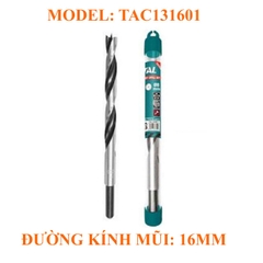 Mũi khoan gỗ 16mm TAC131601 TOTAL