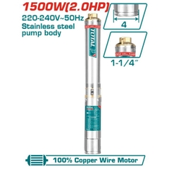 Máy bơm hỏa tiễn 1500W (2HP) Total TWP515001