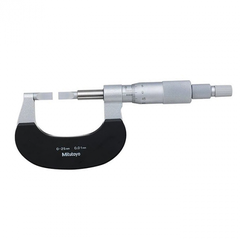 Panme cơ đo rãnh 0-25mm/0.01mm kiểu C Mitutoyo 122-161-10