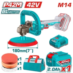 Máy đánh bóng dùng pin 42V Total TAPLI42181 180mm (1 Pin 2.0Ah, 1 Sạc)