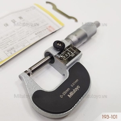 Panme đo ngoài hiển thị số 0-25mm/0.01mm Mitutoyo 193-101