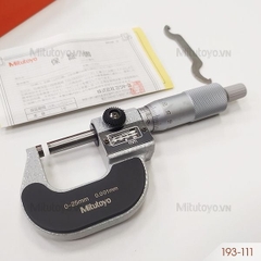 Panme đo ngoài hiển thị số 0-25mm/0.001mm Mitutoyo 193-111