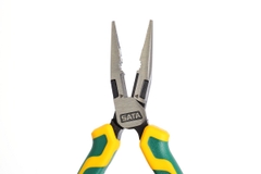 Kìm cắt dây kim loại mũi cong SATA 6 inch 70121D - HIGH LEVERAGE LONG NOSE PLIERS 6