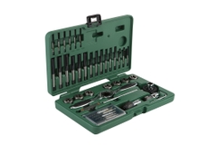 Bộ khuôn và taro 1 bộ 40 cái SATA 50451 - 40PC. HSS COARSE THREAD TAP & DIE SET