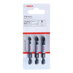 Bộ 3 đầu vặn vít Impact Control 50mm (PH1, PH2, PH3) Bosch 2608522491
