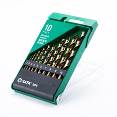 Bộ mũi khoan xoắn COBALT HSS bộ 10 cái SATA 52810 - 10PCS HSS COBALT DRILL SET