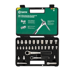 Bộ đầu tuýp 13-20mm 1 bộ 30 cái  SATA 09132 - 30PC. 13X20MM DR. PASS-THRU RATCHET SET